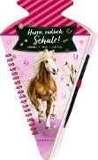 Cover-Bild zum Titel 'Schultüten-Kratzelbuch - Hurra, endlich Schule! - Kratzeln, Malen, Eintragen (Pferdefreunde)' von ''