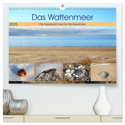Das Wattenmeer - 2025 (hochwertiger Premium Wandkalender 2025 DIN A2 quer), Kunstdruck in Hochglanz - Günther Klünder