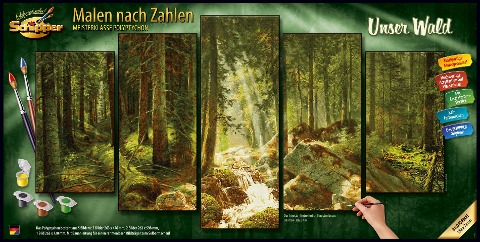 Schipper Malen nach Zahlen  - Unser Wald (Polypt.) - 