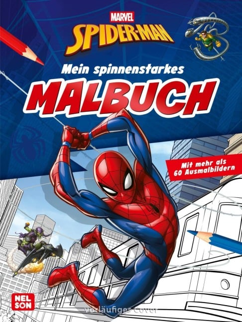 MARVEL Spider-Man: Mein spinnenstarkes Malbuch - 