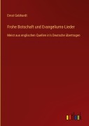 Cover-Bild zum Titel 'Frohe Botschaft und Evangeliums-Lieder' von 'Ernst Gebhardt'