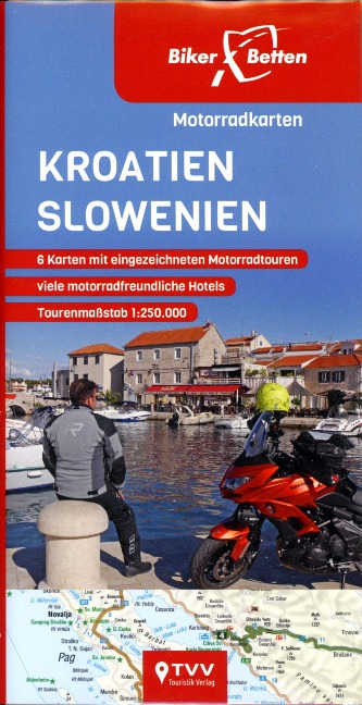 Motorradkarten Set Kroatien Slowenien - 