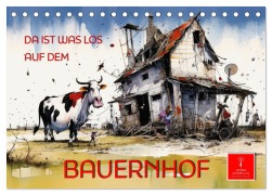 Da ist was los auf dem Bauernhof (Tischkalender 2026 DIN A5 quer), CALVENDO Monatskalender - Peter Roder
