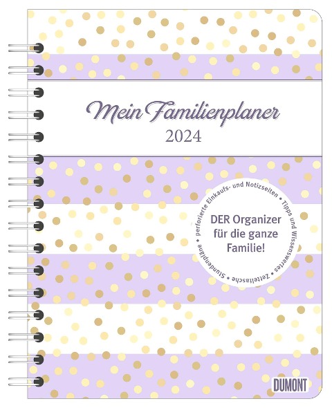 Familienplaner-Buch Pattern 2024 17,5x23,1 - 