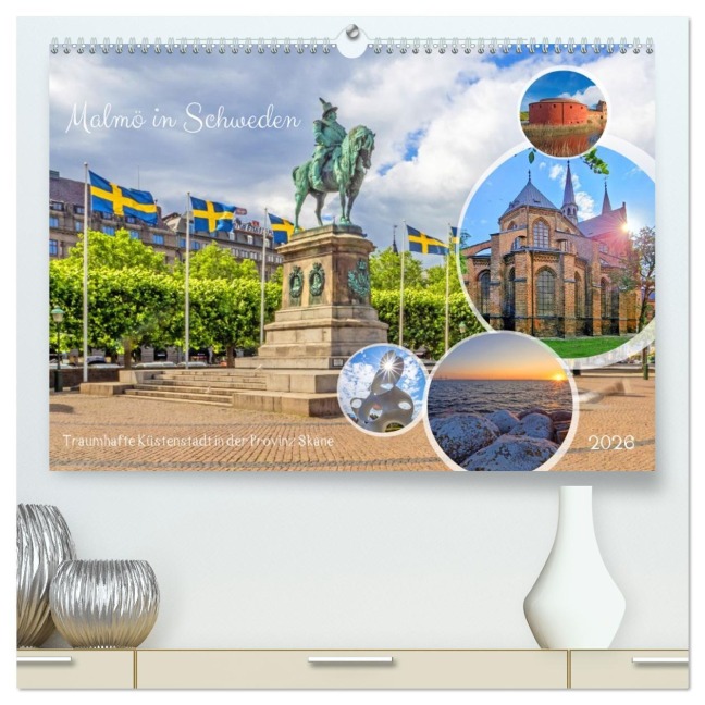 Malmö in Schweden (hochwertiger Premium Wandkalender 2026 DIN A2 quer), Kunstdruck in Hochglanz - Christa Kramer Malmö in Schweden (hochwertiger Premium Wandkalender 2026 DIN A2 quer), Kunstdruck in Hochglanz - Christa Kramer