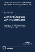 Cover-Bild zum Titel 'Gemeinnützigkeit von Privatschulen' von 'Janpeter Paust'