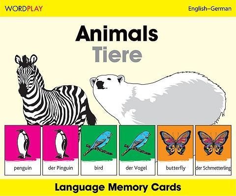Wordplay Language Memory Cards-Animals (English-German) - Milet Publishing