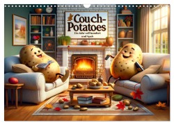 Cover-Bild zum Titel 'Couch Potatoes: Ein Jahr voll Komfort und Spaß (Wandkalender 2026 DIN A3 quer), CALVENDO Monatskalender' von 'Artefacti Artefacti'