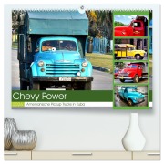 Cover-Bild zum Titel 'CHEVY POWER - Amerikanische Pickup Trucks in Kuba (hochwertiger Premium Wandkalender 2026 DIN A2 quer), Kunstdruck in Hochglanz' von 'Henning von Löwis of Menar'