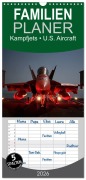 Cover-Bild zum Titel 'Familienplaner 2026 - Kampfjets ¿ U.S. Aircraft mit 5 Spalten (Wandkalender, 21 x 45 cm) CALVENDO' von 'Elisabeth Stanzer'