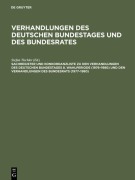 Cover-Bild zum Titel 'Sachregister und Konkordanzliste zu den Verhandlungen des Deutschen Bundestages 8. Wahlperiode (1976-1980) und den Verhandlungen des Bundesrats (1977-1980)' von ''