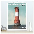 Leuchttürme der Welt - illustriert (hochwertiger Premium Wandkalender 2025 DIN A2 hoch), Kunstdruck in Hochglanz - Sandra Brill