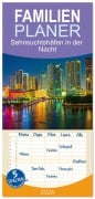 Cover-Bild zum Titel 'Familienplaner 2026 - Sehnsuchtshäfen in der Nacht mit 5 Spalten (Wandkalender, 21 x 45 cm) CALVENDO' von 'Bruno Pohl'