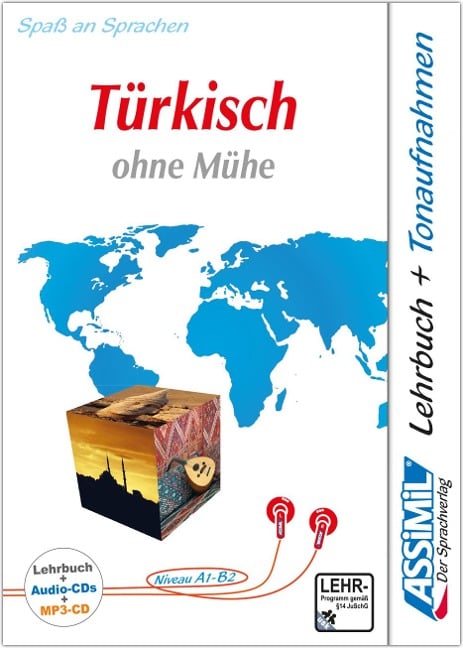 ASSiMiL Türkisch ohne Mühe. Lehrbuch, 4 Audio-CDs, 1 mp3-CD - 