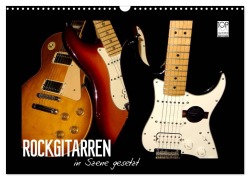 Cover-Bild zum Titel 'ROCKGITARREN in Szene gesetzt (Wandkalender 2025 DIN A3 quer), CALVENDO Monatskalender' von 'Renate Bleicher'