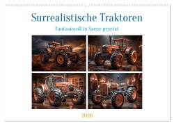 Cover-Bild zum Titel 'Surrealistische Traktoren (Wandkalender 2026 DIN A2 quer), CALVENDO Monatskalender' von 'Steffen Gierok-Latniak'