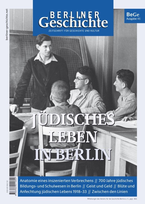 Berliner Geschichte - Zeitschrift für Geschichte und Kultur - 