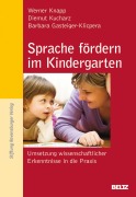 Cover-Bild zum Titel 'Sprache fördern im Kindergarten' von 'Werner Knapp, Barbara Gasteiger-Klicpera, Diemut Kucharz'