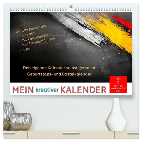 Mein kreativer Kalender (hochwertiger Premium Wandkalender 2025 DIN A2 quer), Kunstdruck in Hochglanz - Peter Roder