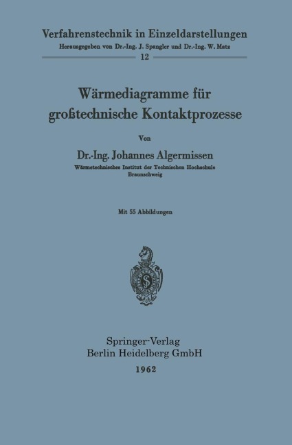 Wärmediagramme für großtechnische Kontaktprozesse - Johannes Algermissen