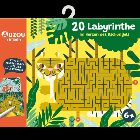 Auzou 20 Labyrinthe im Herzen des Dschungels - 