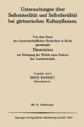 Cover-Bild zum Titel 'Untersuchungen über Selbststerilität und Selbstfertilität bei gärtnerischen Kulturpflanzen' von 'Erich Böhnert'