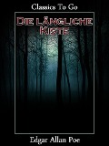 Cover-Bild zum Titel 'Die längliche Kiste' von 'Edgar Allan Poe'