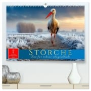Cover-Bild zum Titel 'Störche - Zeit für schöne Augenblicke (hochwertiger Premium Wandkalender 2026 DIN A2 quer), Kunstdruck in Hochglanz' von 'Roder Roder'