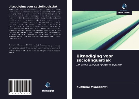 Uitnodiging voor sociolinguïstiek - Kumbirai Mkanganwi