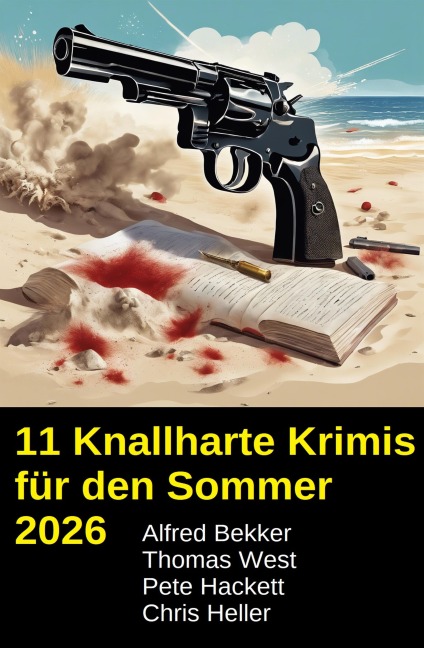 11 Knallharte Krimis für den Sommer 2026 - Alfred Bekker, Thomas West, Chris Heller, Pete Hackett