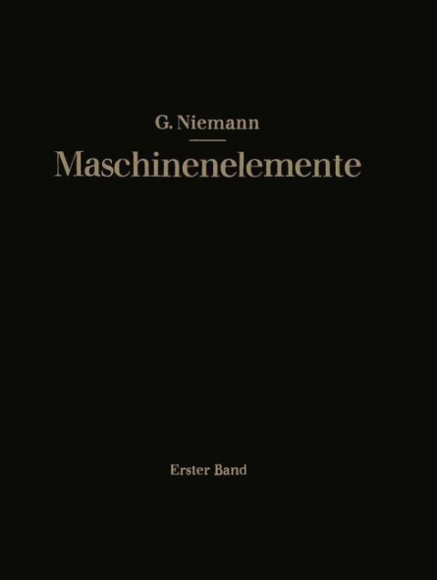 Maschinenelemente - Gustav Niemann