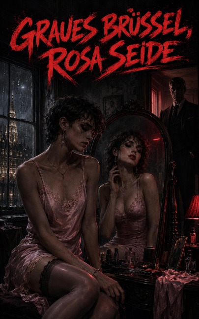 Graues Brüssel, rosa Seide - René Seiden