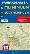 Meiningen Südthüringen Fahrradkarte 1 : 75 000 - 
