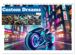 Cover-Bild zum Titel 'Custom Dreams - Showbike Wonders (Tischkalender 2026 DIN A5 quer), CALVENDO Monatskalender' von 'Marco Warstat'