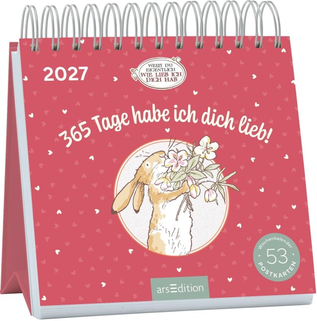 Postkartenkalender Weißt du eigentlich, wie lieb ich dich hab? 2027 - 