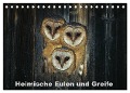 Heimische Eulen und Greife (Tischkalender 2024 DIN A5 quer), CALVENDO Monatskalender - Günter Bachmeier