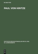 Cover-Bild zum Titel 'Paul von Hintze' von ''