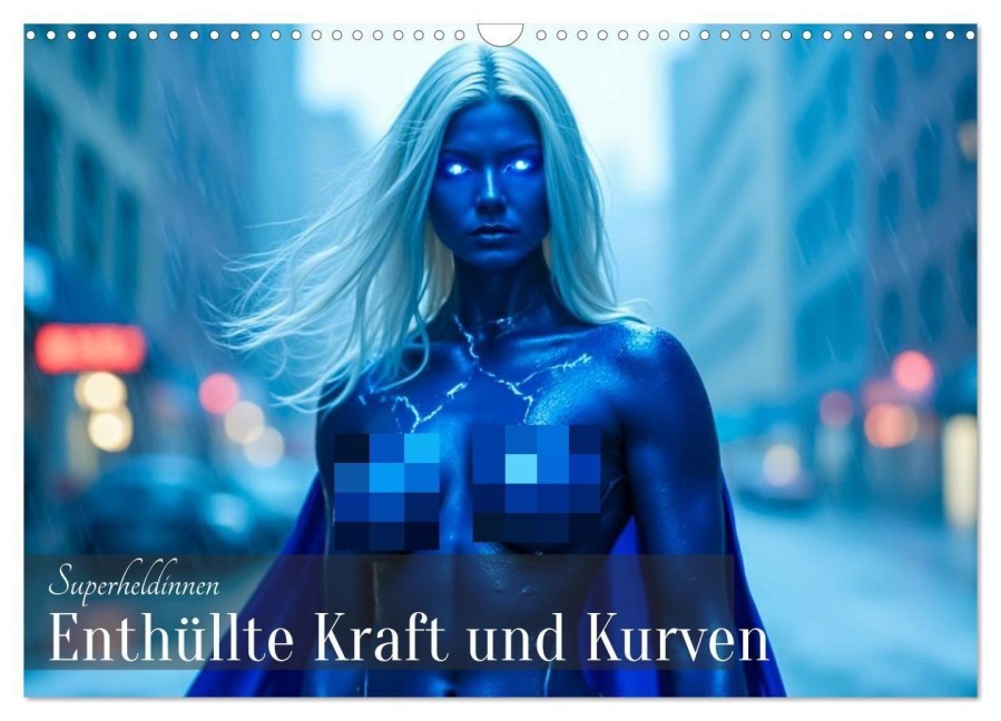 Superheldinnen - Enthüllte Kraft und Kurven (Wandkalender 2027 DIN A3 quer), CALVENDO Monatskalender - Pixs:Sell