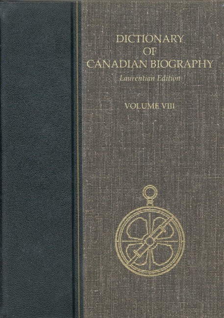 Dictionary of Canadian Biography, Laurentian - 