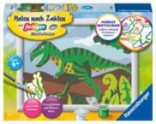 Cover-Bild zum Titel 'CreArt, Malen nach Zahlen Kinder - Hungriger Dinosaurier' von ''