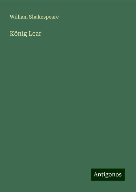 König Lear - William Shakespeare