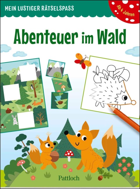 Mein lustiger Rätselspaß - Abenteuer im Wald - 