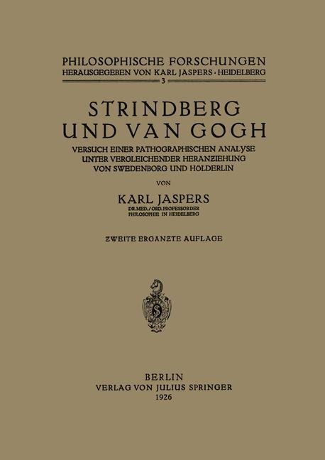 Strindberg und Van Gogh - Karl Jaspers