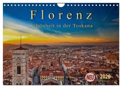 Cover-Bild zum Titel 'Florenz - Schönheit in der Toskana (Wandkalender 2026 DIN A4 quer), CALVENDO Monatskalender' von 'Peter Roder'