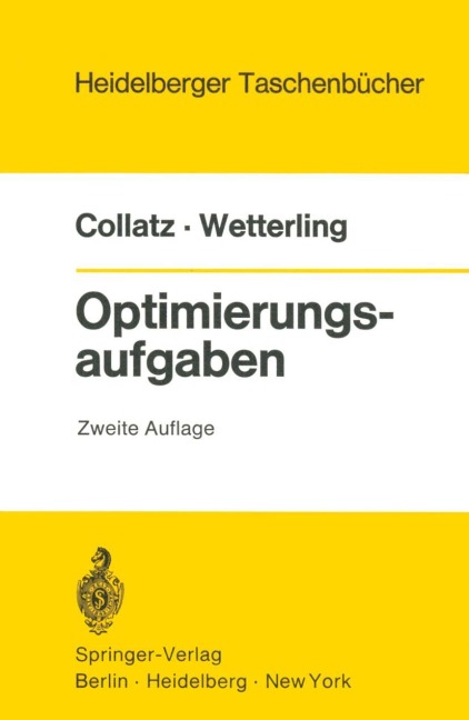 Optimierungsaufgaben - L. Collatz, W. Wetterling