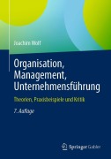 Cover-Bild zum Titel 'Organisation, Management, Unternehmensführung' von 'Joachim Wolf'