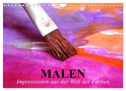 Cover-Bild zum Titel 'Malen. Impressionen aus der Welt der Farben (Wandkalender 2026 DIN A4 quer), CALVENDO Monatskalender' von 'Elisabeth Stanzer'