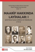 Cover-Bild zum Titel 'Maaarif Hakkinda Layihalar 1' von 'Niyazi Altunya'