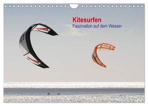 Kitesurfen ¿ Faszination auf dem Wasser (Wandkalender 2024 DIN A4 quer), CALVENDO Monatskalender - Martin Peitz