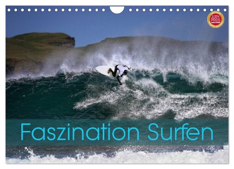 Faszination Surfen (Wandkalender 2024 DIN A4 quer), CALVENDO Monatskalender - Martina Cross